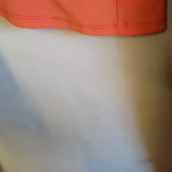 Dress Barn Navy blue dress with orange accents - Picture 3 of 5